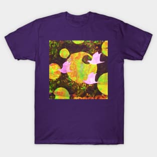 Three Cosmic Birds Digitally Altered Version of Original Work 4 T-Shirt